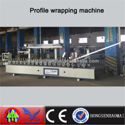 Multifunction Wooden Door / Pipe Sandwiches Automatic Profile Wrapping Machine